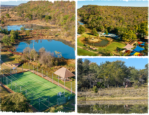 Collage showing different areas of The Kingdom Resort